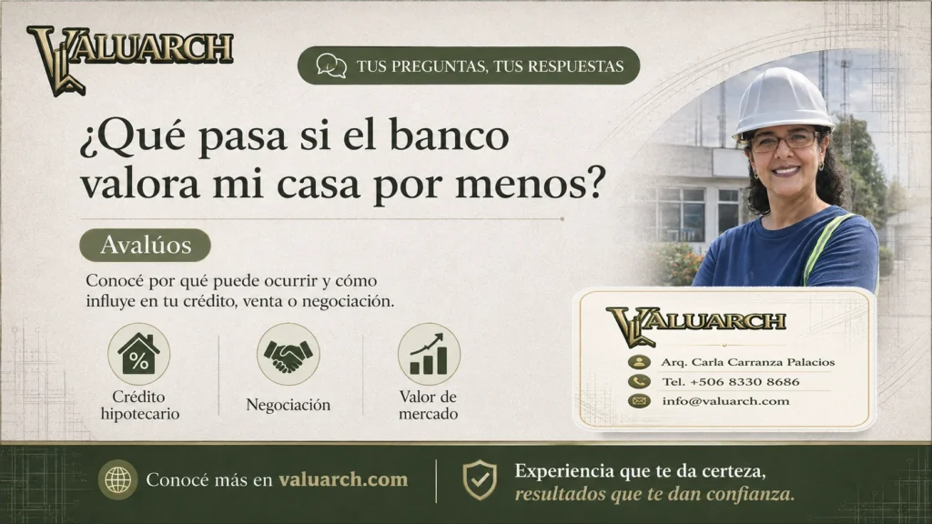¿Qué pasa si el banco valora mi casa por menos?
