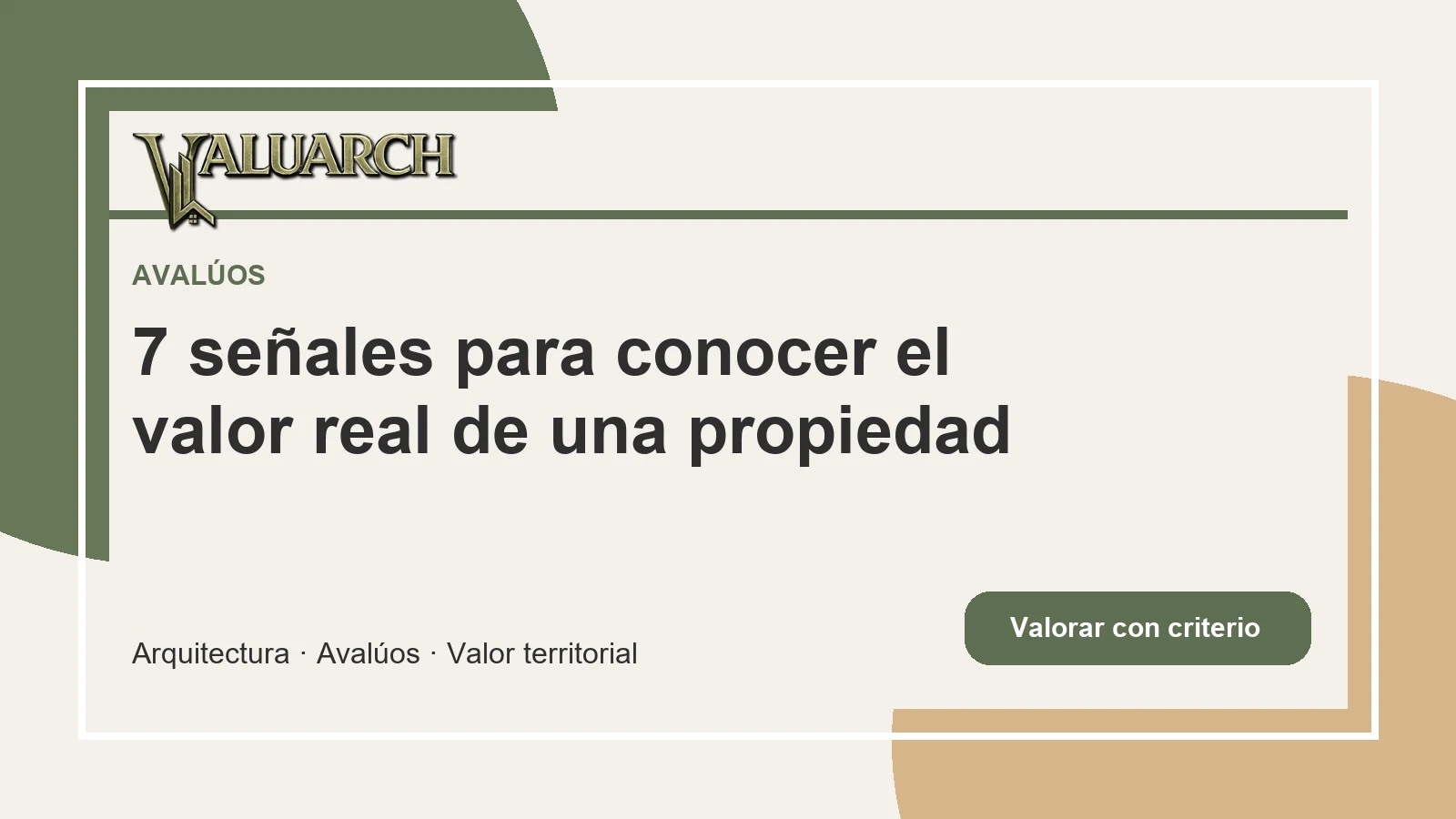 valor real de una propiedad