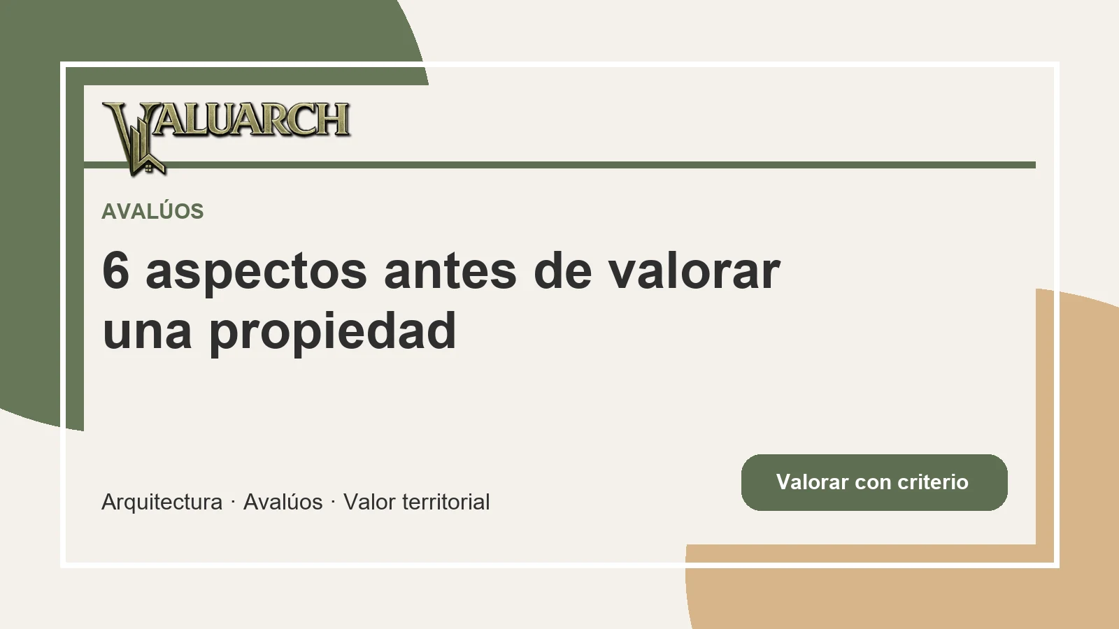 valorar una propiedad