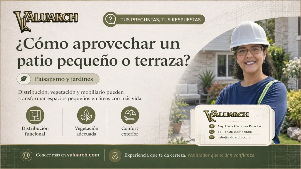 ¿Cómo aprovechar un patio pequeño o terraza?